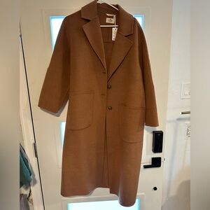 NWT Marine Layer “Colette” oversized long line coat in camel